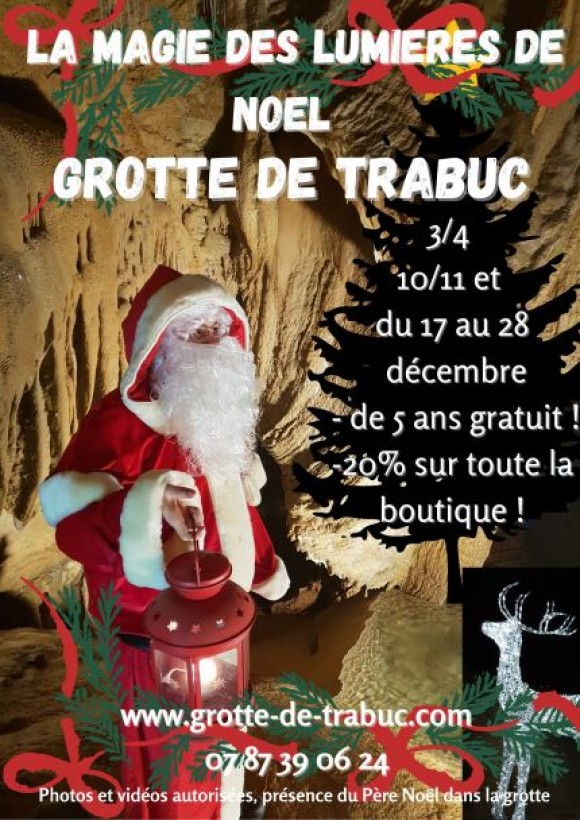 La Magie des Lumières de Noël dans le décor féerique de la grotte de TRABUC